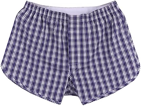 Mens cueca cueca de algodão masculino Short shorts soltos shorts de cintura média de algodão pijamas homens divertidos