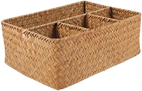 ABAODAM 2PCS Woven Storage Basce