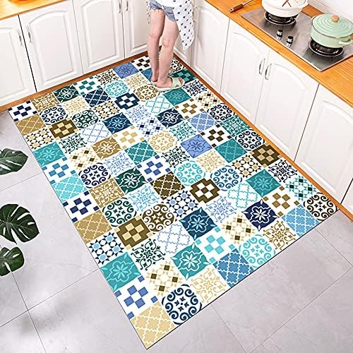 TCPICK Cozinha Carpet Comforto Anti-fadiga cozinha não deslizante de borracha de borracha corredores de cozinha acolchoados Os