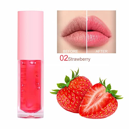 Xiahium menina Lips Color 6 Color Fruit Sabor de fruta Alteração do esmalte labial Lip Gloss 6 Pacote hidratante