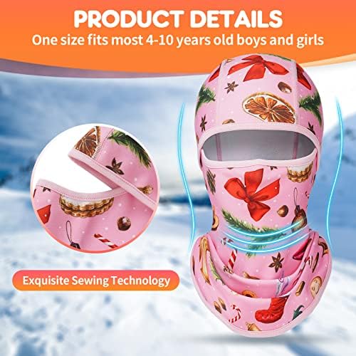 Venswell Kids Balaclava Máscara de esqui à prova de vento Winter Face mais quente para meninos frios meninos meninas