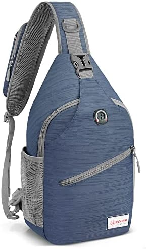 Saco de Sling de Zomake para Mulheres Homens: Mochila Crossbody Sling - Mini Bolsa de Bolsa de ombro resistente à água para viajar