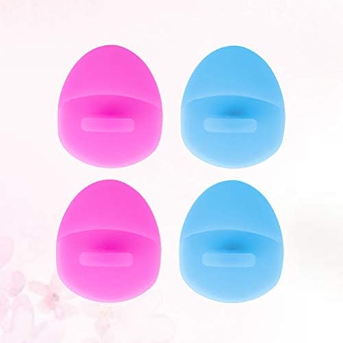 DOITOOL 4PCS Soft Silicone Face Cleanser Massager Facial Limpia Brush Pad Pad Handheld Mat Scruer