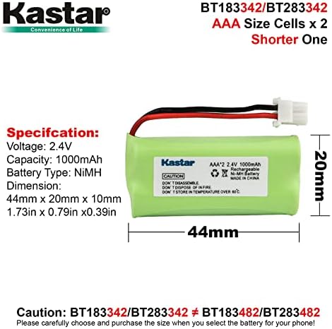 Kastar 1-Pack Battery Replacement for Vtech CS6509-16 CS6509-17 CS6509-19 CS6519 CS6519-14 CS6519-15 CS6519-16 CS6519-2