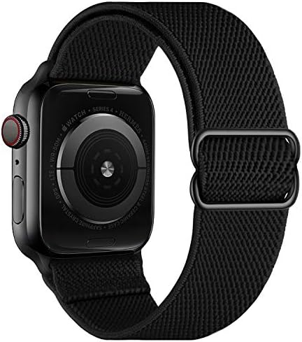 Oxwallen elástico elástico Bandas ajustáveis ​​compatíveis com Apple Watch 8/7 Ultra 49mm 45mm 42mm 44mm, alongamentos trançados