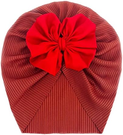 Chapéu de bowknot para menino menino recém -nascido boné com capacete de turbante para criança elástica de cabeça de cabeça de