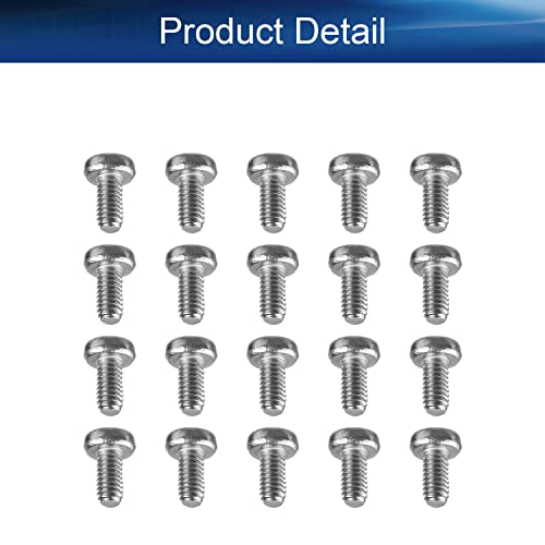 Bettomshin M2.5 x 5mm parafusos de máquina Phillips parafuso cruzado parafuso da cabeça 304 Fixadores de aço inoxidável parafusos