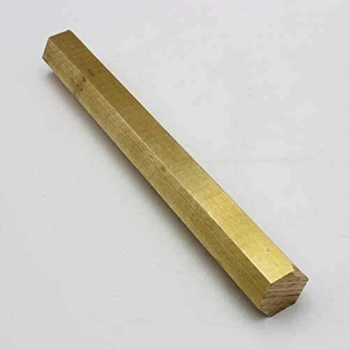 Yiwango hard hard brass h59 hardware sólido hexagonal de cobre hastes cu bastões para carros de navios de avião modelo 2pcs