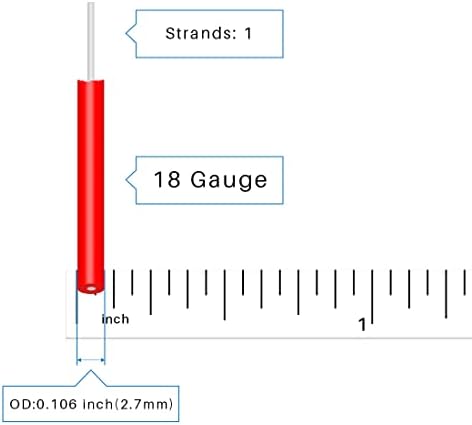 BNTECHGO 18 GAIGO PVC 1007 fio elétrico sólido preto 250 ft 18 awg 1007 Concluído fio de cobre enlatado