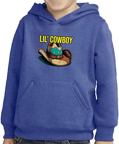 Lil 'Cowboy Capuz de pulôver para criança - Hoodie de lã de esponja do Texas - Hoodie fofo para crianças