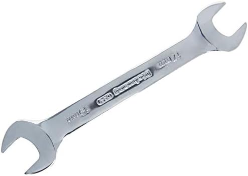 Clear de ponta aberta dupla e de 185 mm de comprimento de 185 mm, ferramenta de reparo de chave de chave de 17 mm x 19mm, CR-V, Full