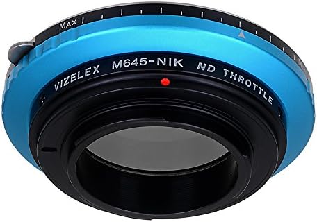 Adaptador de montagem da lente do acelerador vizelex e do fotodiox pro - mamiya 645 lente para câmeras de montagem nikon