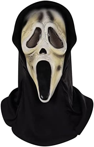 Máscara adulta de máscara adulta máscara de cosplay máscara de terror de látex fantasma screar capacete assustador partido