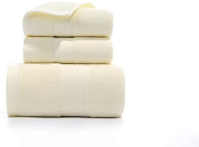 Tkzzrun 3 peças Conjunto de toalhas - algodão, macio, absorvente, toalhas de banho de secagem rápida e toalhas de mão - ideal