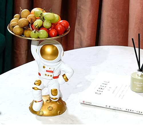 YQLKD Desktop Ornament Spaceman Metal Storage Storage Decorative Decors