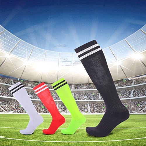 Kids Knee Knee High Long Soccer Socks Compression Sport Team Socks para jovens meninos meninos garotos 4 pacote