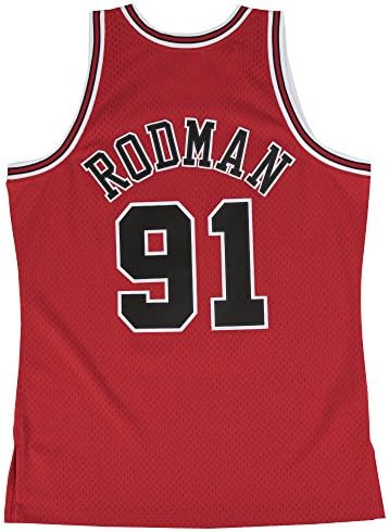 Mitchell e Ness Dennis Rodman Chicago Bulls NBA Trowback HWC Jersey - Red