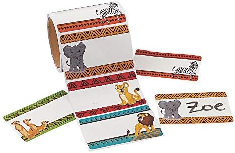 Fun Express African Safari VBS Nome Tags/etiquetas - Papelaria - 1 peça