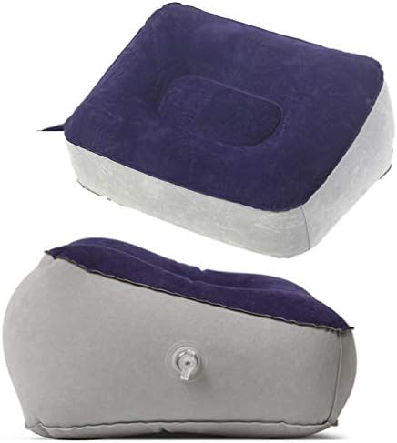 Travesseiro de viagem de Wakauto 2pcs Almofada inflável de travesseiro de descanso de pé de deslocamento de altura