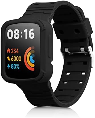 Kwmobile relógio banda compatível com Xiaomi Redmi Watch 2 Lite - Banda de silicone de substituição de cinta - Black