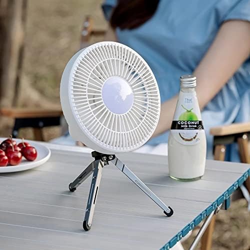 Ventilador de ar resfriador de ar de verão HSJWOSA com lâmpada de lâmpada remota LED Recarregável Banco de energia