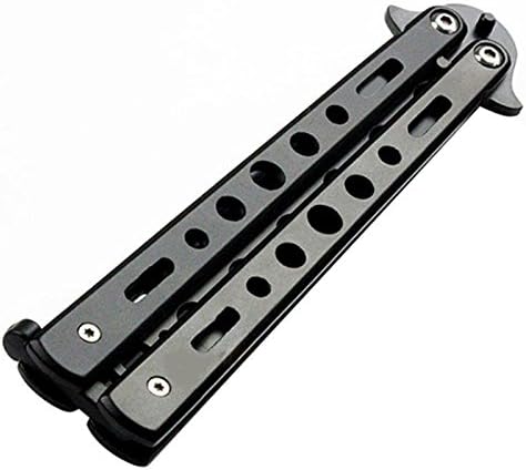 Gubgib Black Metal Practice Butterfly Balisong Trainer Treinando Faca Dull Tool