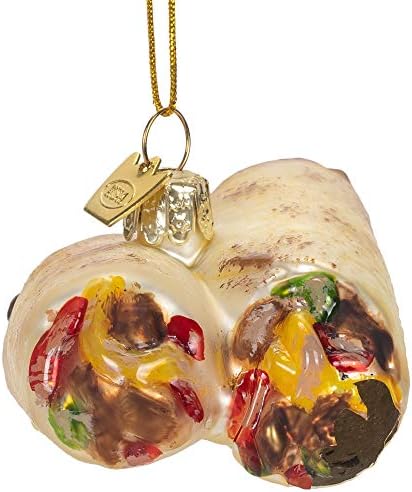 Gemas Nobles Fajita Glass Christmas Tree Ornament NB1640