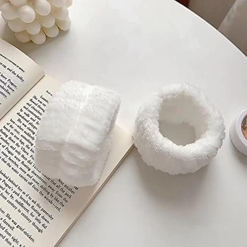 Uuyyeo 4 pcs pulseira spa washband microfiber washing bandas de toalhas de pulseiras lavando as pulseiras face