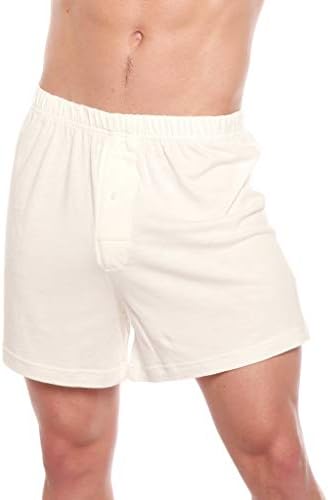 Shorts boxer de botão único de bambu de bambu girados - roupas íntimas respiráveis ​​de bambu viscose para homens