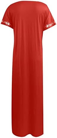 Vestidos casuais para mulheres 2023 cor solta solta padrão impressa de praia Blusa de vestido de praia vestidos