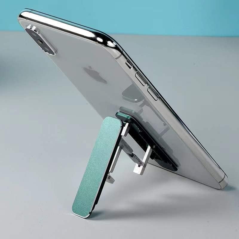 Suporte de mesa de mesa Ladumu em forma W Ultra-fino do telefone celular Stand Fácil de usar Forma portátil Ligia de Alumínio Pequeno
