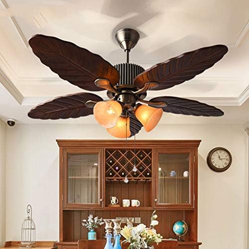 Candelador de cobre leve do ventilador leve E27 Fan de teto Light Home Room Lar