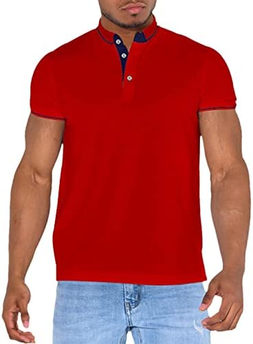 2023 New Men Men Casual Soild Top Camise