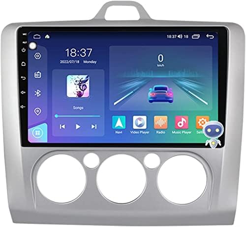 Rádio Android 12 Car para F.ord Focus 2 2004-2011 | 9 '' AM FM RDS Radio com GPS WiFi BT USB Volhe de direção Mirror