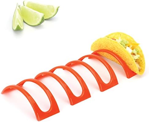 2 lb. Suporte de taco de depósito, suportes de plástico vermelho de plástico reten tacos de concha dura ou macia, conjunto