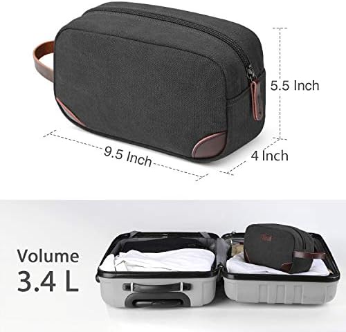 Toupons Men's Travel Hedanometria Organizer Bag Sagane Sé mais de barbear kit dopp tsa aprovado