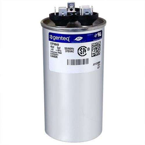 BRYANT P291-4053RS - 40 + 5 UF MFD x 370 Vac Genteq Substituição Dual Capacitor Rodada C3405R / 97F9849