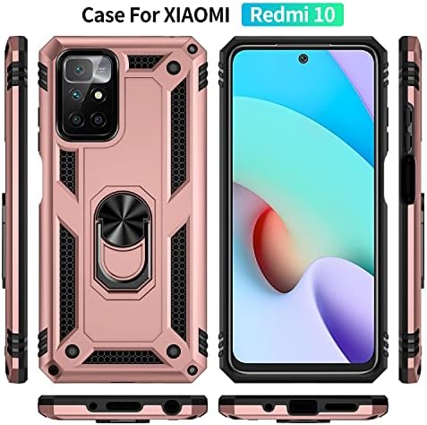 Capa de capa de telefone Compatível com Redmi 10/10 Prime Case, compatível com Redmi Note 11 4G Case Mobile Phone com caixa