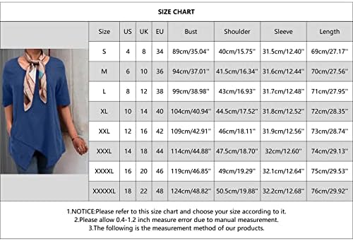 Loose Womens tops feminino sete pontos de manga de cor sólida camisa de coloração dupla redonda pescoço formal pilot