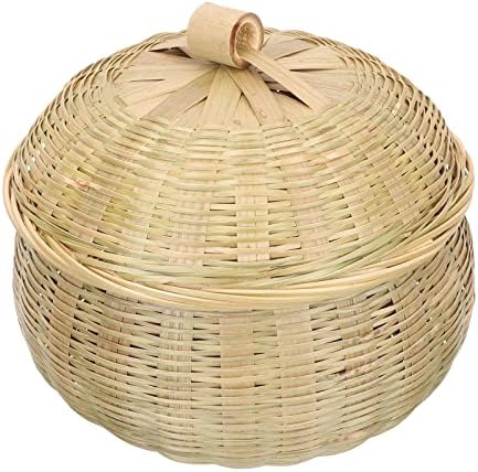 Cesto de cesta de cesta de pão de pão de cesta de vime cesto de bambu cesta de bambu artesanal cesto de cesta de chá de folhas de