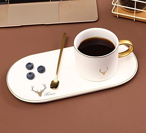 Copas de cappuccino de porcelana - 7 onças para bebidas de café especializadas, cappuccino, mocha e chá