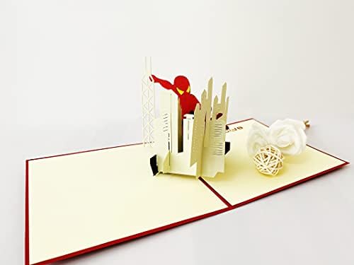 Hakpuotr spiderman Pop -up Card, Spider Man Você é incrível! - Cartão pop -up de aniversário para ele, cartão 3D para papai,