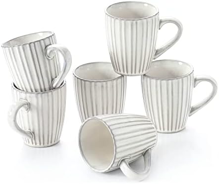 Lauchuh 15/28/49 Oz Bowls e Conjunto de canecas de café, copos de café de 12,5 oz com alça grande para café, chá, leite,