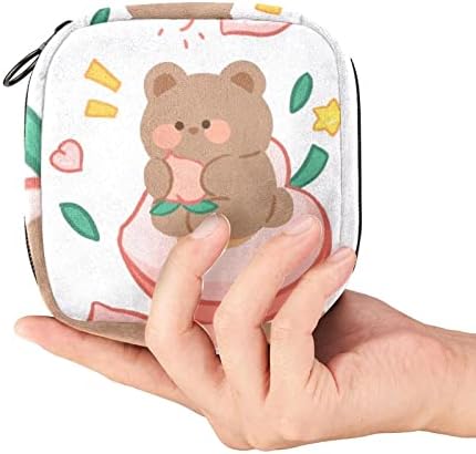 Bolsa de armazenamento de guardanapos sanitários de oryuekan, bolsas de zíper menstrual reutilizável portátil, bolsa de armazenamento