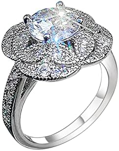 2023 Mulheres de zircônia Bling diamante retro anel de noivado anel de casamento de casais fofos anéis