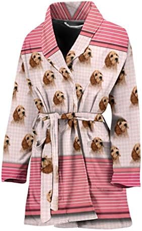 Cockapoo Dog Printe Feminino Bath Bath Robe