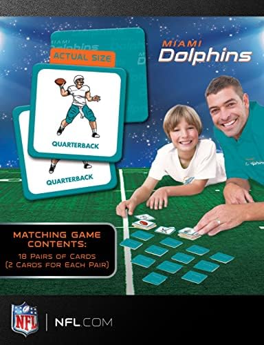 Jogos de esportes de obras -primas - Miami Dolphins NFL Matching Game - Game for Kids and Family - Risos e aprende