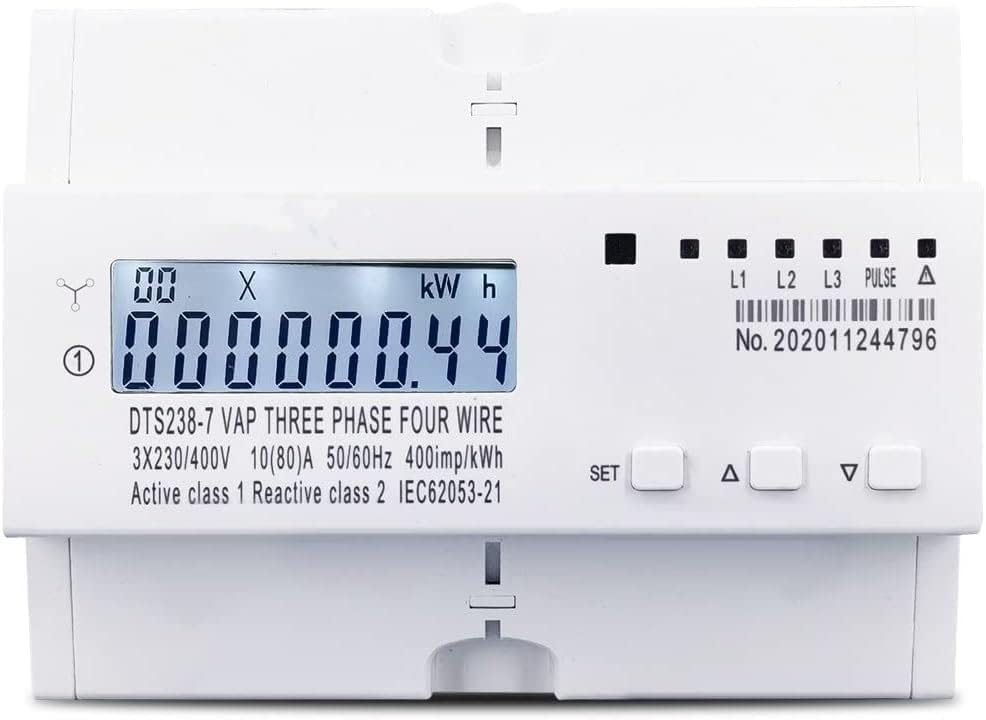 Koaius Power Três fase 380V 80A DIN METER DE ENERGIA DO TRAVIME