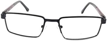 Amar Lifestyle Computer Glasses Lens Crizal Metal Retangular 52 mm preto unisex_alacfrpr5117