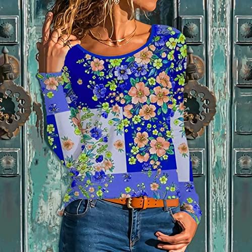 Tampas plus size para mulheres de verão praia praia boho túnica túnica top chinoiserie camiseta floral scoop pescoço